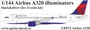 URP12  декали  Airbus A320 for Zvezda kit (black)  (1:144) 2000002150510