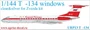 URP13  декали  Т-134 for Zvezda kit (clear)  (1:144) 2000002150527