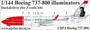 URP4  декали  Boeing 737-800 for Zvezda kit (black)  (1:144) 2000002150459