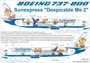 URS1442  декали  Boeing 737-800 Sunexpress (TC-SOH) for Zvezda kit   (1:144) 2000002150558