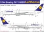 URS1446  декали  Boeing 767-300ER Lufthansa  (1:144) 2000002149231