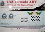 URS4811  декали  Tornado ADV 43 Sqn & "80 Years 43 Sqn", without stencils  (1:48) 2000002142140