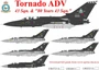 URS7211L  декали  Tornado ADV 43 Sqn & "80 Years 43 Sqn", without stencils  (1:72) 2000002186076