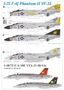 URS725  декали  F-4J Phantom-II VF-33, no stencils& insignia  (1:72) 2000002194484