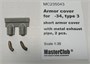 MC235043  дополнения из металла Металл-кие выхлопные патрубки с брон-ми для Танк-34 тип 3 (1:35) 2000002204107