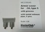 MC235045  дополнения из металла Металл-кие выхлопные патрубки с брон-ми для Танк-34 тип 5 (1:35) 2000002204169