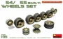 37056  дополнения из пластика  Танк-54/55 (EARLY) WHEELS SET  (1:35) 4820183311207