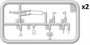 37066  дополнения из пластика  Танк-54 LATE TRANSMISSION SET  (1:35) 4820183313935