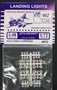 4872  дополнения из пластика  Landing Lights. Jets Aircraft. 48шт.  (1:48 / 1:72) 2000000129020
