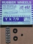 7210  дополнения из пластика  Rubber Wheels Y@k-7/9. L@-5/7  (1:72) 2000002050322