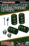 E35004  дополнения из пластика  WWII German Fuel Drum Set  (1:35) 4710205350041