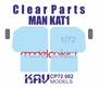 KAV CP72 002  дополнения из пластика  Остекление для MAN KAT1 (ModelCollect)  (1:72) 2000000222394