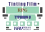 KAV TF35 013  дополнения из пластика  Тонировочная плёнка на Тайфун-У 63095 (RPG)  (1:35) 2000000227221