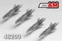 AMC 48200  дополнения из смолы  РС-2У с АПУ-7 и ПУ-4 (4шт.)  (1:48) 2000002194323
