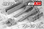 AMC 48230  дополнения из смолы  Авиационная ракета Х-25МЛ "изделие 713" с АПУ-68УМ2 (2шт.)  (1:48) 2000002095132