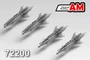 AMC 72200  дополнения из смолы  РС-2У с АПУ-7 и ПУ-4 (4шт.)  (1:72) 2000002194446