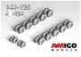 AMG 144-125  дополнения из смолы  Набор колес шасси А-124  (1:144) 2000002209140