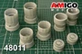 AMG 48011  дополнения из смолы  Сопло двигателя РД-33 (2 шт) M&G-29   (1:48) 2000002086895