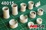 AMG 48015  дополнения из смолы  Реактивное сопло двигателя РД15Б-300 (2 шт) M&G-25 П/ ПД   (1:48) 2000002086901