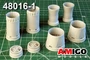 AMG 48016-1  дополнения из смолы  M&G-31Б/БМ Реактивные сопла двигателя Д-30Ф6  (1:48) 2000002142683