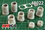 AMG 48022  дополнения из смолы  Сопло двигателя АЛ-21Ф (2 шт) С-24 (24/24М/24МР/24МК/24МП)  (1:48) 2000002086949