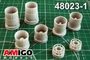 AMG 48023-1  дополнения из смолы  Сопло двигателя АЛ-31Ф (2 шт) П-42, С-27, -30МК, -33, -34  (1:48) 2000002086963