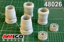 AMG 48026  дополнения из смолы  Сопло двигателя АЛ-41Ф1С (2 шт) С-57 (стояночное положение)  (1:48) 2000002086987