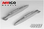 AMG 48027  дополнения из смолы  Подвесной топливный бак ПТБ-640 С-7, С-9. C-11, С-15  (1:48) 2000002194286
