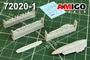 AMG 72020-1  дополнения из смолы  Эфир-1М Контейнер рад. разведки, пусковое устройство П-62-2 (1:72) 2000002142645