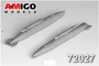 AMG 72027  дополнения из смолы  ПТБ-640 /подвесной топливный бак для С-7, С-9/11  (1:72) 2000002194293