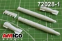 AMG 72028-1  дополнения из смолы  С-17М3/М4, M&G-29 подвесной топливный бак ПТБ-1150  (1:72) 2000002126904