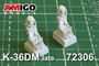 AMG 72306  дополнения из смолы  Катапультное кресло К-36ДМ серия2, 2шт, С-27/-33, M&G-29/-31 (1:72) 2000002086413