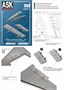 ASK48055  дополнения из смолы  Набор закрылков для самолета С-25 (Звезда)  (1:48) 2000002142607