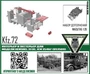 DMS-35056  дополнения из смолы  Интерьер и экстерьер для Kfz.72 Henshel 33 D1, ICM 35467  (1:35) 2000000260013