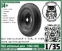 DMS-35131  дополнения из смолы  Колёса для З&С-5 (5В) ЯШЗ клёпаный диск (1942-1945)  (1:35) 2000002144328