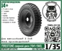DMS-35138  дополнения из смолы  Колёса для З&С-6 Firestone сварной диск (1941-1945)  (1:35) 2000002144397