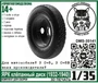 DMS-35141  дополнения из смолы  Колёса для З&С-5(5В) ЯРК клепанный диск  (1932-1940)  (1:35) 2000002147565