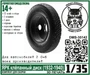 DMS-35142  дополнения из смолы  Колёса для З&С-6 ЯРК клепанный диск  (1932-1940)  (1:35) 2000002147572