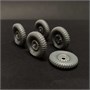 DMS-35237  дополнения из смолы  Колёса Firestone для Ба-64, Г@З-64 (67) с просадкой  (1:35) 2000002188902