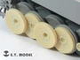 ER35-032  дополнения из смолы  Dameged Road Wheels for Tiger I Early for Dragon (4 шт.)  (1:35) 2000002168720