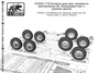 f72023  дополнения из смолы  Колеса для нем.штабного автомобиля MB G4 ранние  (1:72) 2000000157948
