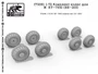 f72081  дополнения из смолы  Комплект колёс для М*КТ-7930 (ВИ-203)  (1:72) 2000000158105