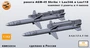 KMR32034  дополнения из смолы  Ракета AGM-45 + lau-34 и lau-118 (2шт.)  (1:32) 2000002165958