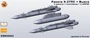KMR48062  дополнения из смолы  Ракета Х-27ПС + Вьюга + АПУ68 (М-27) комплект 2 шт (1:48) 2000002207351