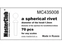 MC435008  дополнения из смолы  Spherical rivet 1,2mm  (1:35) 2000000082554