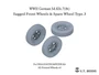 P35-134  дополнения из смолы  German Sd.Kfz.7(8t) - Sagged Front Wheels + Spare Wheel Type 3  (1:35) 2000002168171