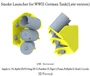 P35-210  дополнения из смолы  Smoke Launcher for WWII German Tank (Late Version)  (1:35) 4571512718661