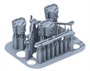 P35-217  дополнения из смолы  WWII German Mg42 Machinegun & Ammo Box  (1:35) 4571512729162