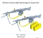 P35-218  дополнения из смолы  Modern German Mg3 Machinegun & Ammo Box  (1:35) 4571512729179