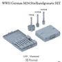 P35-224  дополнения из смолы  WWII German M24 Stielhandgranate Set  (1:35) 4571512725898